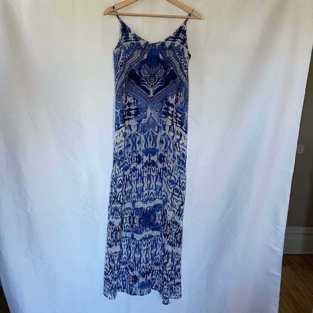 Express royal blue maxi dress sundress summery women's size XS casual adjustable
